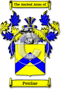 Perrine Family Crest Download (jpg) Legacy Series - 150 DPI