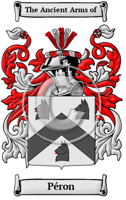 Péron Family Crest Download (JPG) Heritage Series - 300 DPI