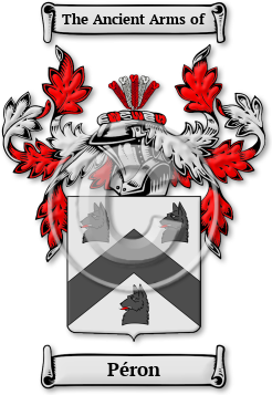 Péron Family Crest Download (JPG) Legacy Series - 600 DPI