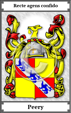 Peery Family Crest Download (JPG)  Book Plated - 150 DPI