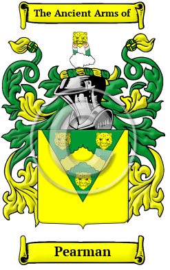 Pearman Family Crest/Coat of Arms