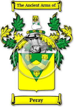Peray Family Crest Download (jpg) Legacy Series - 150 DPI