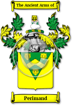 Perimand Family Crest Download (jpg) Legacy Series - 150 DPI