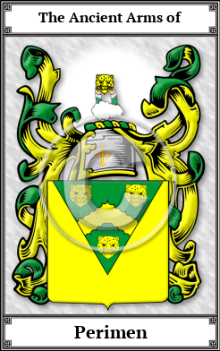 Perimen Family Crest Download (JPG)  Book Plated - 150 DPI
