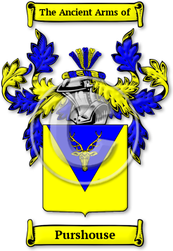 Purshouse Family Crest Download (jpg) Legacy Series - 150 DPI