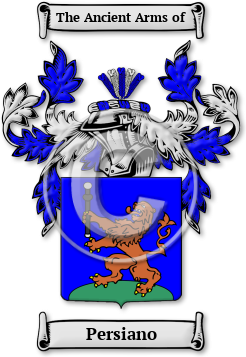 Persiano Family Crest Download (jpg) Legacy Series - 150 DPI