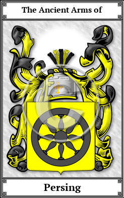 Persing Family Crest Download (JPG)  Book Plated - 150 DPI