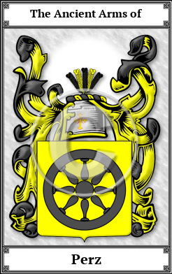 Perz Family Crest Download (JPG)  Book Plated - 150 DPI