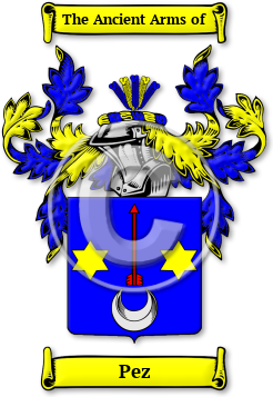 Pez Family Crest Download (jpg) Legacy Series - 150 DPI