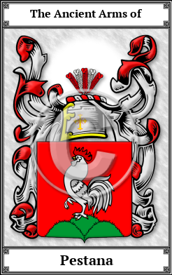 Pestana Family Crest Download (JPG)  Book Plated - 150 DPI