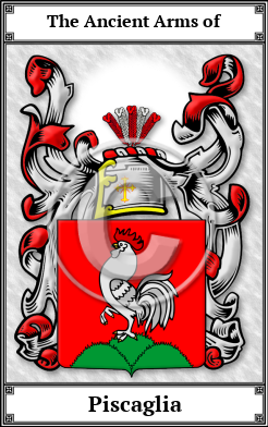 Piscaglia Family Crest Download (JPG)  Book Plated - 150 DPI