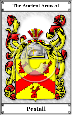 Pestall Family Crest Download (JPG)  Book Plated - 150 DPI