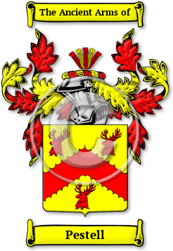 Pestell Family Crest Download (JPG) Legacy Series - 600 DPI