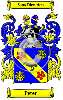 Peter Family Crest Download (JPG) Heritage Series - 600 DPI