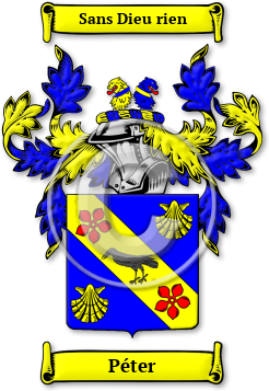 Péter Family Crest Download (jpg) Legacy Series - 150 DPI