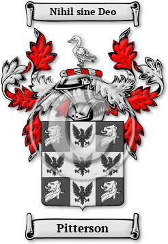 Pitterson Family Crest Download (jpg) Legacy Series - 150 DPI