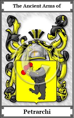 Petrarchi Family Crest Download (JPG) Book Plated - 600 DPI