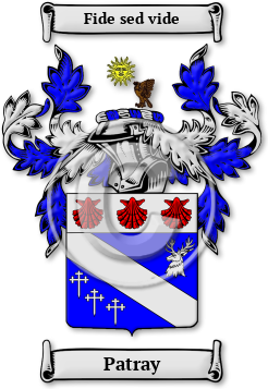 Patray Family Crest Download (jpg) Legacy Series - 150 DPI