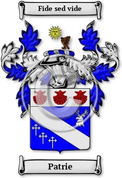 Patrie Family Crest Download (jpg) Legacy Series - 150 DPI