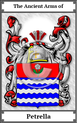 Petrella Family Crest Download (JPG) Book Plated - 600 DPI