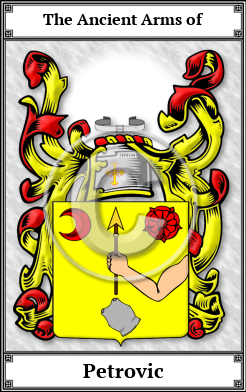 Petrovic Family Crest Download (JPG) Book Plated - 600 DPI