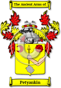 Petyankin Family Crest Download (jpg) Legacy Series - 150 DPI