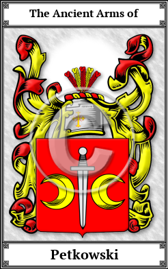 Petkowski Family Crest Download (JPG)  Book Plated - 150 DPI