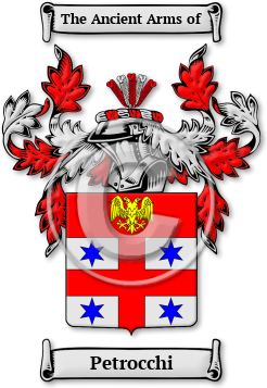 Petrocchi Family Crest Download (JPG) Legacy Series - 600 DPI