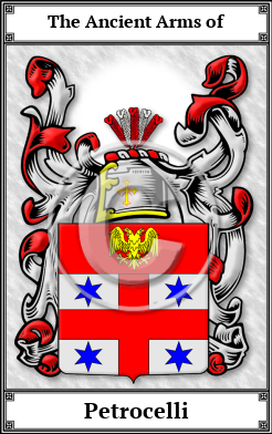 Petrocelli Family Crest Download (JPG)  Book Plated - 150 DPI