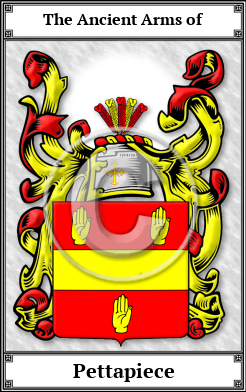 Pettapiece Family Crest Download (JPG)  Book Plated - 150 DPI