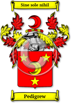 Pedigrew Family Crest Download (JPG) Legacy Series - 600 DPI