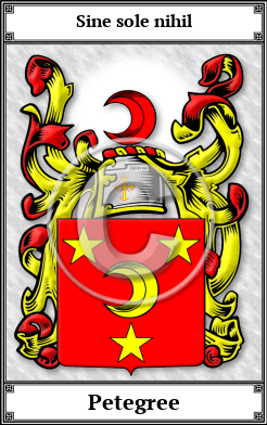 Petegree Family Crest Download (JPG)  Book Plated - 150 DPI
