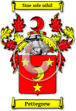 Pettegrew Family Crest Download (jpg) Legacy Series - 150 DPI