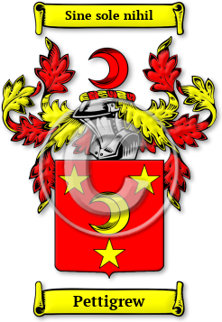 Pettigrew Family Crest Download (jpg) Legacy Series - 150 DPI