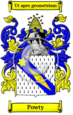 Powty Family Crest/Coat of Arms