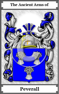 Peverall Family Crest Download (JPG) Book Plated - 600 DPI