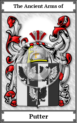 Putter Family Crest Download (JPG)  Book Plated - 150 DPI