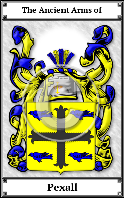 Pexall Family Crest Download (JPG)  Book Plated - 150 DPI