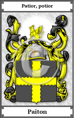 Paiton Family Crest Download (JPG)  Book Plated - 150 DPI