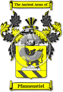 Pfannenstiel Family Crest Download (jpg) Legacy Series - 150 DPI
