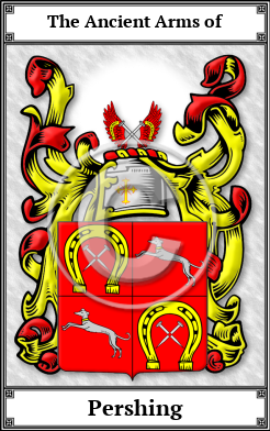 Pershing Family Crest Download (JPG)  Book Plated - 150 DPI