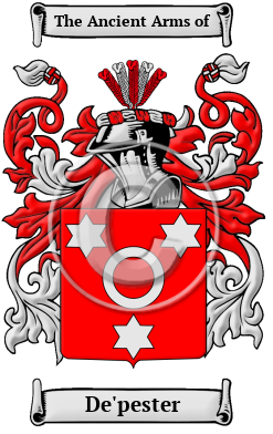 De'pester Family Crest Download (JPG) Heritage Series - 600 DPI