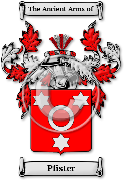 Pfister Family Crest Download (jpg) Legacy Series - 150 DPI