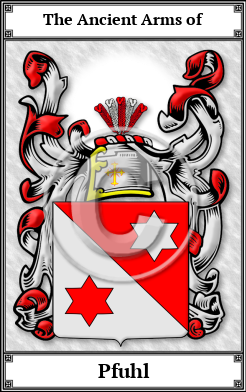 Pfuhl Family Crest Download (JPG)  Book Plated - 150 DPI