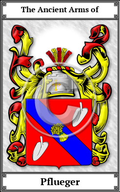 Pflueger Family Crest Download (JPG)  Book Plated - 150 DPI