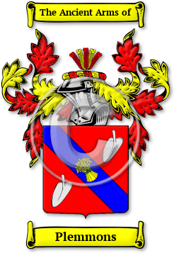 Plemmons Family Crest Download (jpg) Legacy Series - 150 DPI