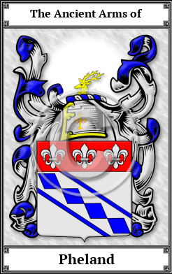 Pheland Family Crest Download (JPG) Book Plated - 600 DPI