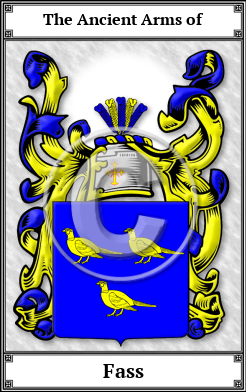 Fass Family Crest Download (JPG) Book Plated - 600 DPI