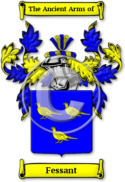 Fessant Family Crest Download (jpg) Legacy Series - 150 DPI