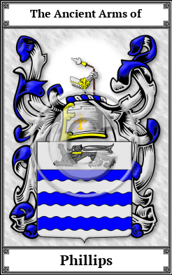 Phillips Family Crest Download (JPG) Book Plated - 600 DPI